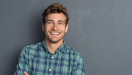 Man smiling